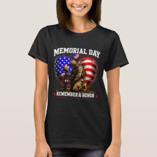Mel Day USA-Flagge Erinnern Ehrung Patriotisch T-Shirt
