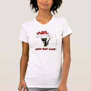 Mel MOL: MACH LOUD AUS! Lässiges Scoop-T-Shirt für T-Shirt