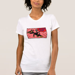 Mel "NINJA CAT" Femmes Décontracté Scoop T-Shirt