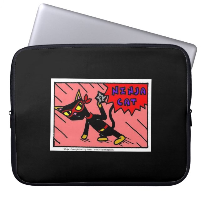 Mel NINJA CAT Laptop Sleeve (Vorderseite)