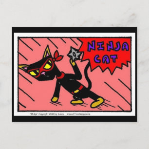 Mel "NINJA CAT" Postkarte