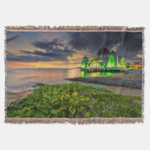Melaka während Sonnenuntergangs Masjid Selat Decke