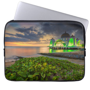 Melaka während Sonnenuntergangs Masjid Selat Laptopschutzhülle