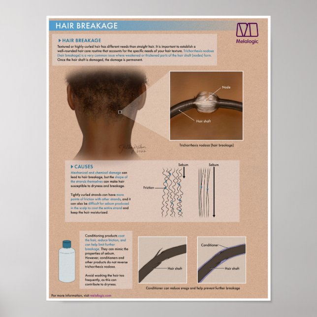 Melalogic Hair Breakfast Medical Poster (Vorne)