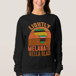 Melanated Lighthouse Black History Melanine Afri Sweatshirt