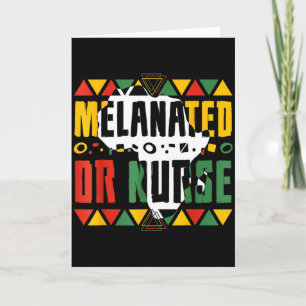 Melanated Oder Krankenschwester Black History Mont Karte