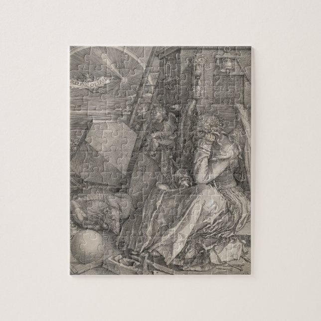 Melancholia I, Gravur von Albrecht Durer (Vertikal)