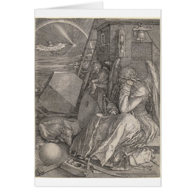 Melancholia I, Gravur von Albrecht Durer (Vorne)