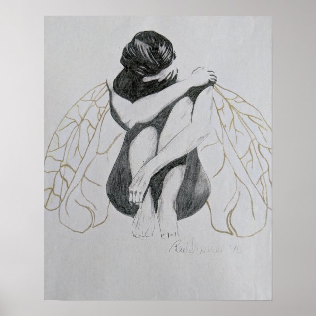 Melancholie, Traurigkeit, Depression, Fee, Fee Poster (Vorne)