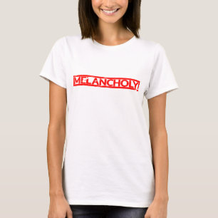 Melancholische Briefmarke T-Shirt