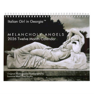 Melancholische Engel - 2026 Zwölf-Monatskalender Kalender