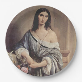 Melancholische Gedanken (von Francesco Hayez) Pappteller