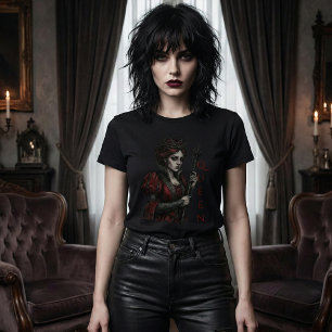 Melancholische Königin Gothic Dark Fantasy Portrai Tri-Blend Shirt