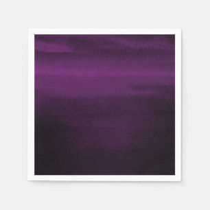 Melancholische Lila Pflaume Moderne Wasserfarbe Ch Serviette