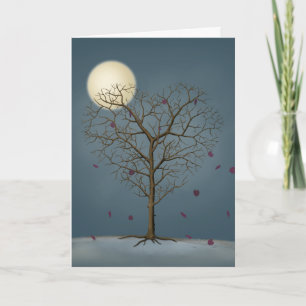 Melancholischer Herzschlag Gestreifter Baum unter