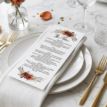Melancholisches Terrakotta-Boho-Blumenmuster