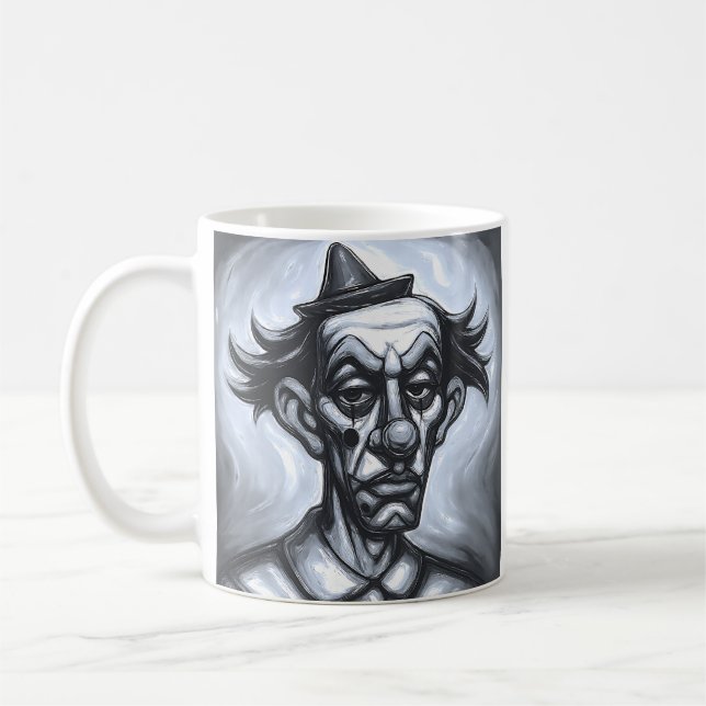 Melancholy Clown Kaffeetasse (Links)