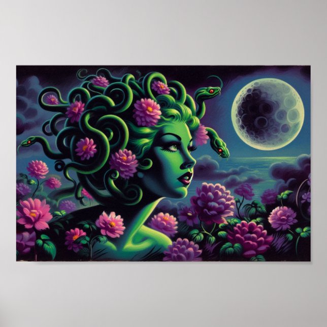 Melancholy Medusa Mini-Poster Poster (Vorne)