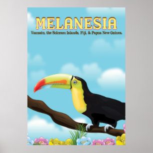 Melanesia Toucan Reiseplakat Poster