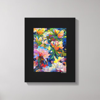 Mélange d'art numérique en toile noir enveloppé