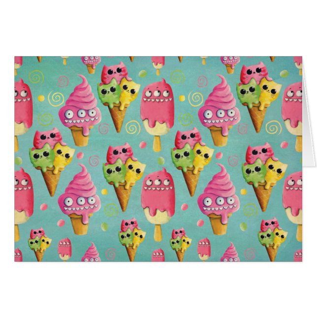 Mélange de crème glacée d'été (Devant horizontal)