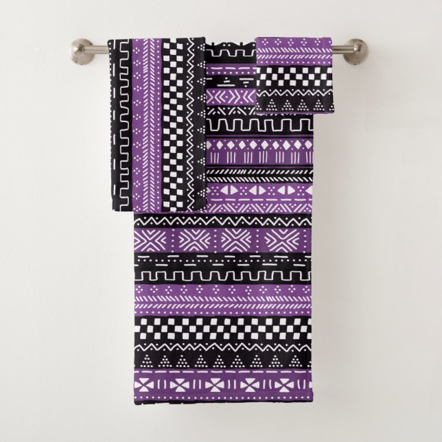 Mélange de tissu de boue moderne violet (En situation)