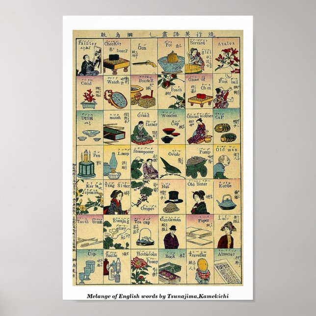 Melange der englischen Wörter von Tsunajima, Kamek Poster (Vorne)