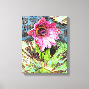 Mélange d'oeuvres murales en toile de média