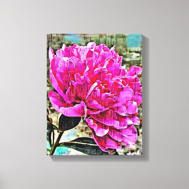 Mélange d'oeuvres murales en toile de média (Recto)