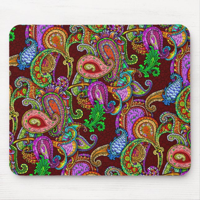 Melange Paisley Mousepad (Vorne)
