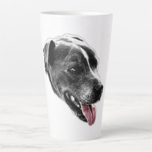Mélange Pitbull Jouer Rouges Tongue Portrait Mug