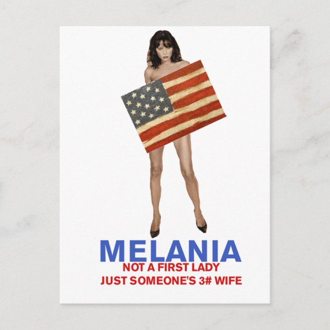 Melania, keine First Lady, Jemanden der 3. Ehefrau Postkarte (Vorderseite)