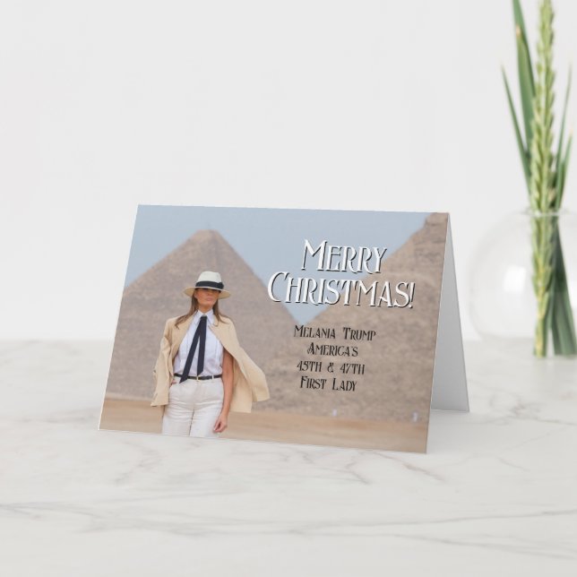 Melania Trump 47. First Lady 2024 Weihnachten (Vorderseite)