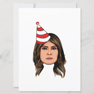 MELANIA TRUMP BIRTHTAG KARTE