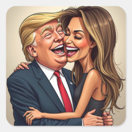 Melania Trump , Donald Trump Quadratischer Aufkleber