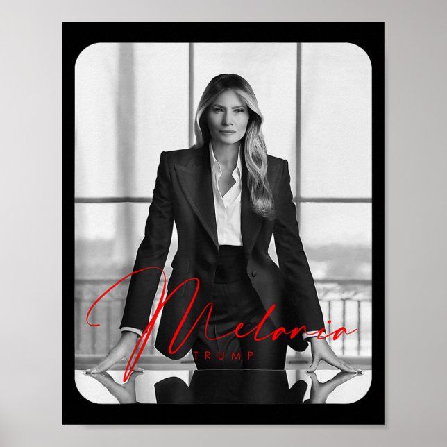 Melania Trump - Foto der First Lady Inauguration 2 Poster (Vorne)