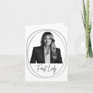 Melania Trump - Foto zur Einweihung der First Lady Karte