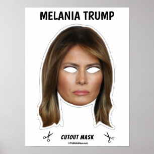 MELANIA TRUMP Halloween-Maske Poster