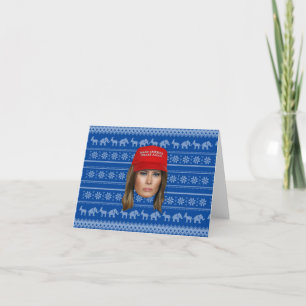 Melania Trump MAGA Weihnachten Dankeskarte