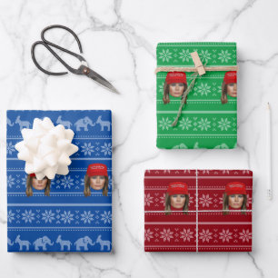 Melania Trump MAGA Weihnachten Geschenkpapier Set