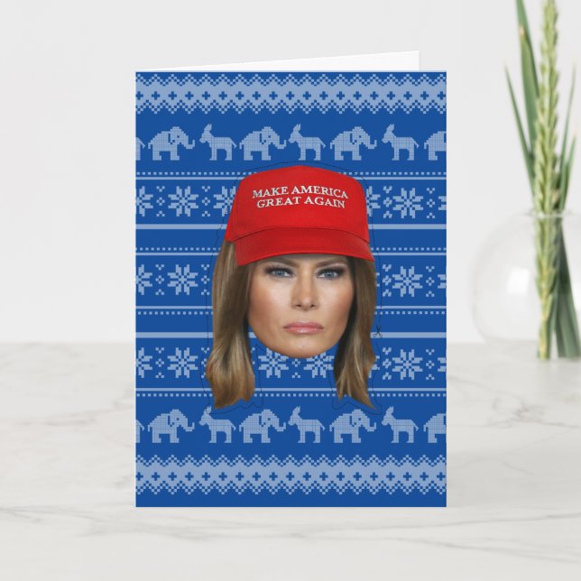 Melania Trump MAGA Weihnachten Karte (Vorderseite)
