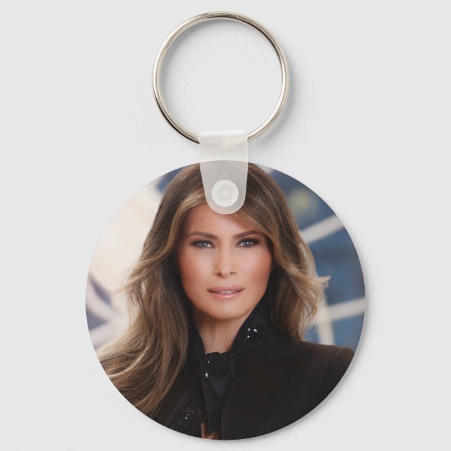 Melania Trump Offizielles Foto im Weißen Haus Schlüsselanhänger (Vorderseite)