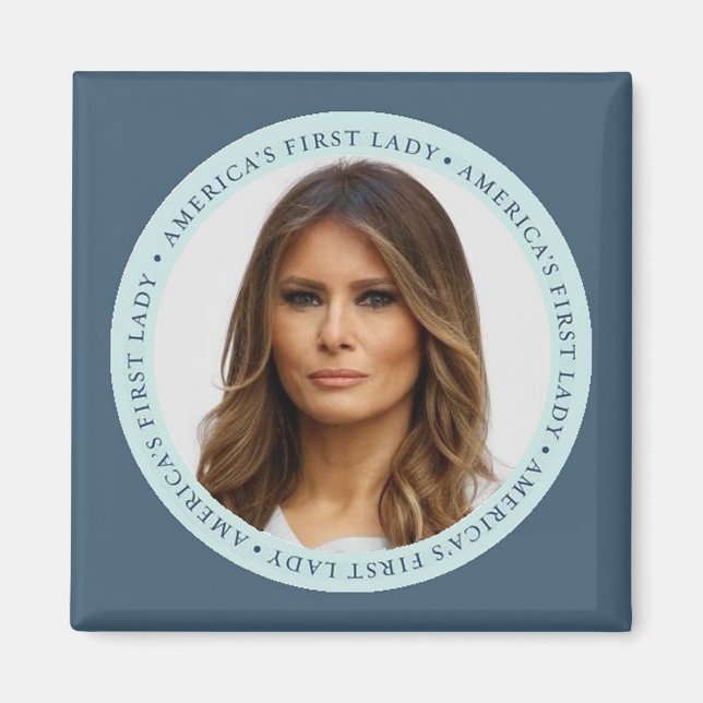 Melania TRUMP Première Dame Magnet Carré (Devant)