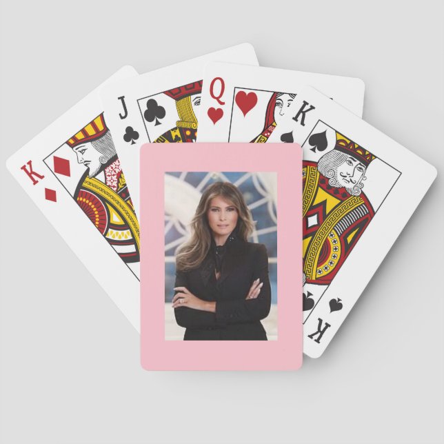 Melania Trump sur un jeu de cartes (dos)