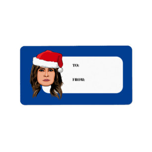 MELANIA TRUMP Weihnachten Adressaufkleber