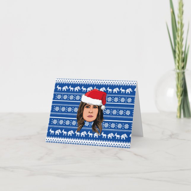MELANIA TRUMP Weihnachten Dankeskarte (Vorderseite)