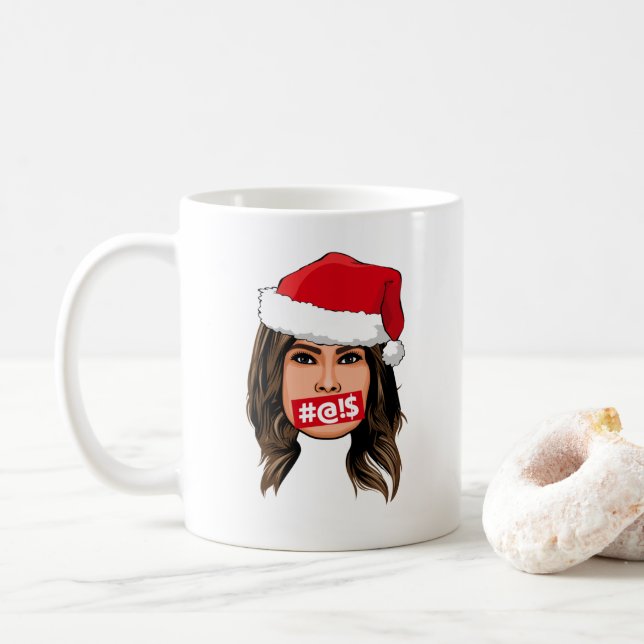 MELANIA TRUMP Weihnachten Kaffeetasse (Mit Donut)