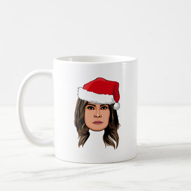 MELANIA TRUMP Weihnachten Kaffeetasse (Links)
