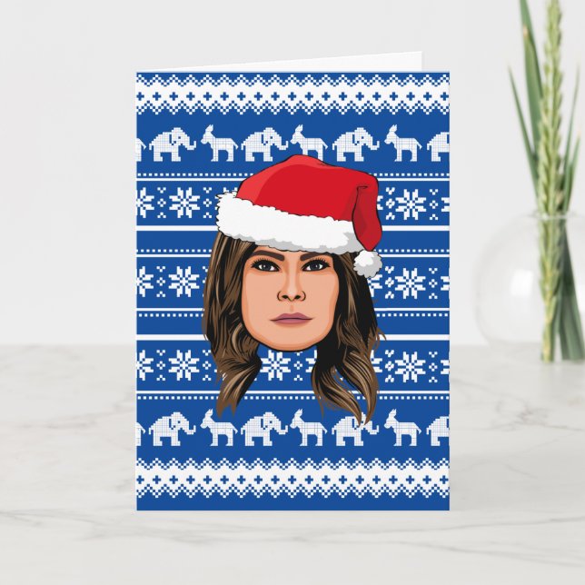 MELANIA TRUMP Weihnachten Karte (Vorderseite)