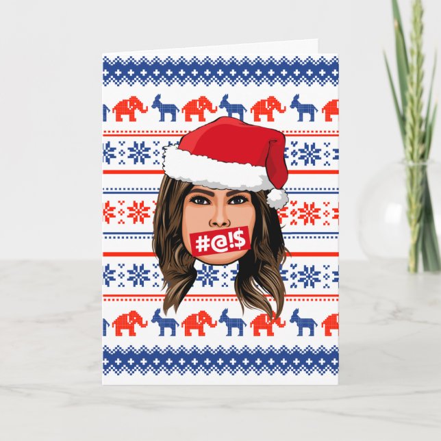 MELANIA TRUMP Weihnachten Karte (Vorderseite)
